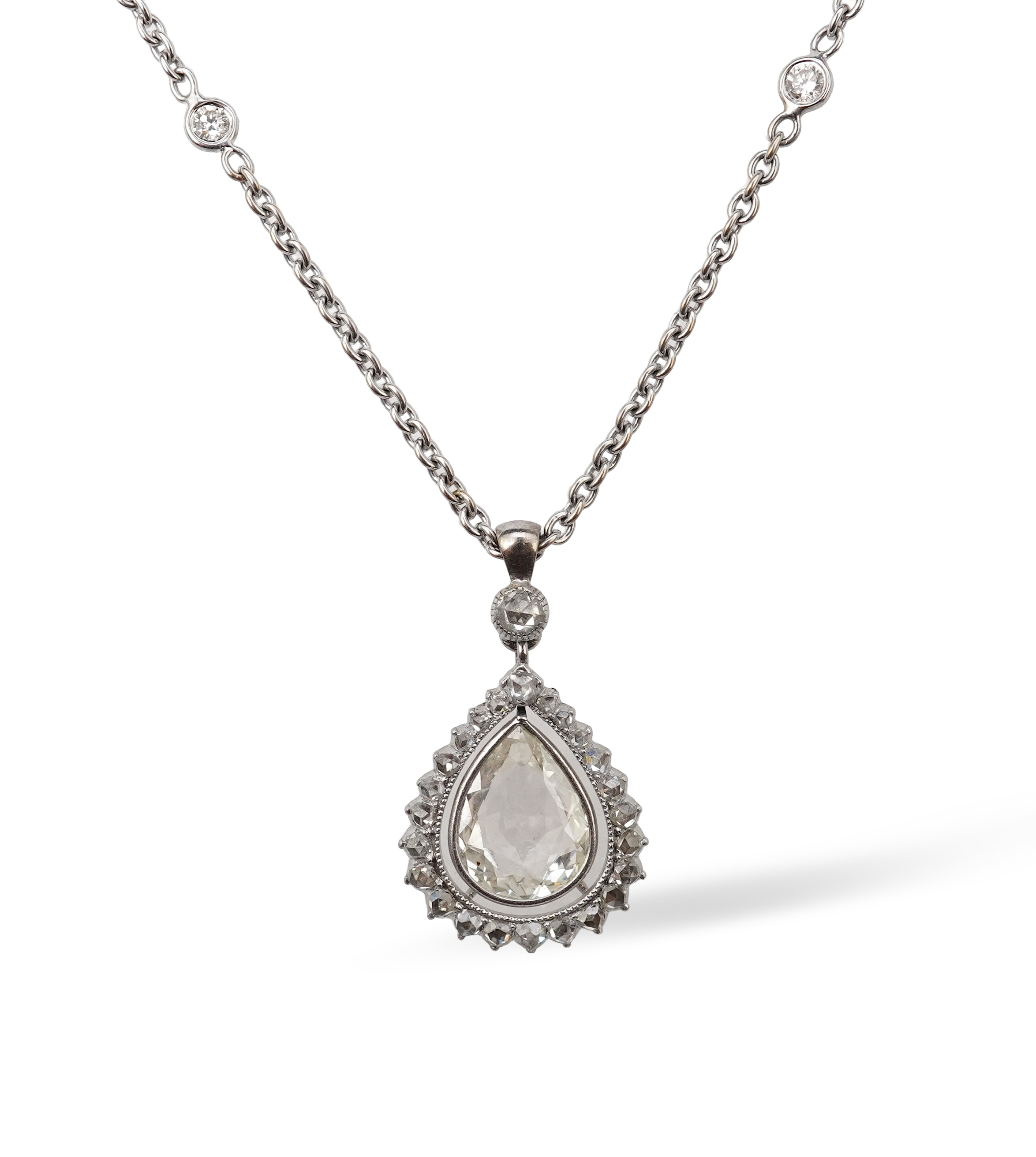 A diamond pendant